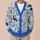 Blue Dachshund Florals for Casual City Days, Everyday Layering, and Weekend Wear All-over Print Knitted Cardigan - 6