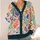 Colorful Ocean Sea Life Motifs for Relaxed Coastal Layering and Everyday Women's Style All-over Print Knitted Cardigan - 4
