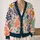 Colorful Ocean Sea Life Motifs for Relaxed Coastal Layering and Everyday Women's Style All-over Print Knitted Cardigan - 2