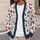 Holiday Stockings and Evergreen Sprigs for Cozy Winter Gatherings, Festive Family Style All-over Print Knitted Cardigan - 5