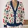 Holiday Stockings and Evergreen Sprigs for Cozy Winter Gatherings, Festive Family Style All-over Print Knitted Cardigan - 2