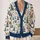 Woodland Gnomes Evergreen Trees Cozy Winter Layering Gift for Women's Plus Size Wear All-over Print Knitted Cardigan - 2