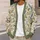 Blue Birds And Peach Blossoms For Spring Layering And Garden Days, Women’s Casual Style All-over Print Knitted Cardigan - 5