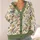 Blue Birds And Peach Blossoms For Spring Layering And Garden Days, Women’s Casual Style All-over Print Knitted Cardigan - 4