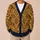 Golden Art Deco Floral Motifs for Autumn Layering, Vintage Boho Style for Women, Everyday All-over Print Knitted Cardigan - 6