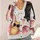 Cute Black Cat Bat Moon Bow Halloween Outfit for Women, Plus Size Gothic Fall Style All-over Print Knitted Cardigan - 4
