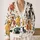 Black White Red Dog Lover Style For Cozy Spring Layering Everyday Casual Weekend Outfits All-over Print Knitted Cardigan - 2