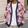 Abstract Watercolor Color Blocks for Colorful Everyday Layering and Modern Artistic Style All-over Print Knitted Cardigan - 5