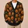 Jack-O'-Lantern Pumpkin Halloween Orange Autumn Spooky Style for Holiday Parties All-over Print Knitted Cardigan - 6
