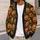 Jack-O'-Lantern Pumpkin Halloween Orange Autumn Spooky Style for Holiday Parties All-over Print Knitted Cardigan - 5