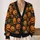 Jack-O'-Lantern Pumpkin Halloween Orange Autumn Spooky Style for Holiday Parties All-over Print Knitted Cardigan - 2