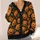 Jack-O'-Lantern Pumpkin Halloween Orange Autumn Spooky Style for Holiday Parties All-over Print Knitted Cardigan - 4