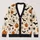 Pumpkin Eyeballs and Bats for Halloween Gatherings and Cozy Autumn Layering Women All-over Print Knitted Cardigan - 1