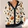 Pumpkin Eyeballs and Bats for Halloween Gatherings and Cozy Autumn Layering Women All-over Print Knitted Cardigan - 4