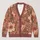 Terracotta Botanical Blossoms for Cozy Office Layers and Everyday Winter Style for Women All-over Print Knitted Cardigan - 1