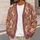 Terracotta Botanical Blossoms for Cozy Office Layers and Everyday Winter Style for Women All-over Print Knitted Cardigan - 5