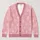 Pink Snowflake Polka Dot Winter Style For Cozy Everyday Layering Gift For Mom Friends All-over Print Knitted Cardigan - 1