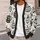 Monochrome Holiday Ornaments for Cozy Winter Gatherings and Everyday Layering Style All-over Print Knitted Cardigan - 5