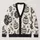 Monochrome Holiday Ornaments for Cozy Winter Gatherings and Everyday Layering Style All-over Print Knitted Cardigan - 1