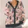 Pink Skeleton Skaters And Pumpkins For Halloween Gatherings, Women’s Festive Style All-over Print Knitted Cardigan - 4