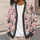 Pink Skeleton Skaters And Pumpkins For Halloween Gatherings, Women’s Festive Style All-over Print Knitted Cardigan - 5