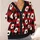 Playing Card Hearts And Spades Style For Game Nights And Casual Weekend Layering At Home All-over Print Knitted Cardigan - 4