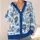 Hot Air Balloons, Zebras And Giraffes For Whimsical Spring Everyday Layering Women All-over Print Knitted Cardigan - 4