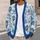 Hot Air Balloons, Zebras And Giraffes For Whimsical Spring Everyday Layering Women All-over Print Knitted Cardigan - 5