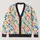 Colorful Retro Dots And Dashes For Cheerful Everyday Layering, Women’s Casual Style All-over Print Knitted Cardigan - 1