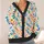 Colorful Retro Dots And Dashes For Cheerful Everyday Layering, Women’s Casual Style All-over Print Knitted Cardigan - 4