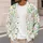 Mint Bunny Meadow Florals For Spring Layering, Easter Gatherings And Casual Weekends All-over Print Knitted Cardigan - 5