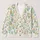 Mint Bunny Meadow Florals For Spring Layering, Easter Gatherings And Casual Weekends All-over Print Knitted Cardigan - 1