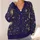 Celestial Moon And Star Charts For Everyday Layering And Night Sky Style For Women All-over Print Knitted Cardigan - 4