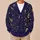 Celestial Moon And Star Charts For Everyday Layering And Night Sky Style For Women All-over Print Knitted Cardigan - 6