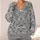 Monochrome Floral Damask Motifs for Elegant Autumn Layering and Everyday Women's Wear All-over Print Knitted Cardigan - 4