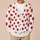 Red Lollipop Motifs for Sweet Everyday Layering and Party Outings, All-Season Style All-over Print Knitted Cardigan - 6