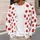 Red Lollipop Motifs for Sweet Everyday Layering and Party Outings, All-Season Style All-over Print Knitted Cardigan - 5