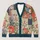 Floral Patchwork Blooms For Relaxed Autumn Outings And Everyday Layering Style Ensemble All-over Print Knitted Cardigan - 1