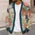 Floral Patchwork Blooms For Relaxed Autumn Outings And Everyday Layering Style Ensemble All-over Print Knitted Cardigan - 5