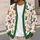 Christmas Stockings and Evergreen Branches for Festive Winter Gatherings, Women's Holiday All-over Print Knitted Cardigan - 5