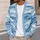 Blue White Ocean Waves and Clouds for Relaxed Layering and Casual Winter Style Women All-over Print Knitted Cardigan - 5