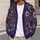Purple Botanical Winter Florals for Cozy Layering and Festive Seasonal Style Wear All-over Print Knitted Cardigan - 5
