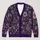 Purple Botanical Winter Florals for Cozy Layering and Festive Seasonal Style Wear All-over Print Knitted Cardigan - 1