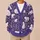 Polar Bear Winter Foliage for Cozy Arctic Layering, Gifts for Wildlife-Loving Moms All-over Print Knitted Cardigan - 6