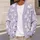 White Rabbit Easter Motifs for Spring Layering, Women’s Pastel Holiday Style All-over Print Knitted Cardigan - 5