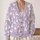 White Rabbit Easter Motifs for Spring Layering, Women’s Pastel Holiday Style All-over Print Knitted Cardigan - 2