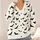 Black Bat And Golden Star Night Sky Motif For Halloween Layering, Women’s Casual Style All-over Print Knitted Cardigan - 4