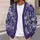 Snowy Purple Village Cats And Pines For Cozy Holiday Layering And Winter Outings All-over Print Knitted Cardigan - 5