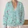 Dachshund Dogs with Red Bows for Cozy Autumn Layering and Everyday Gifts for Dog Lovers All-over Print Knitted Cardigan - 2