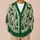 Green Deer Christmas Trees Snowflake Holiday Style for Women and Festive Gatherings All-over Print Knitted Cardigan - 6